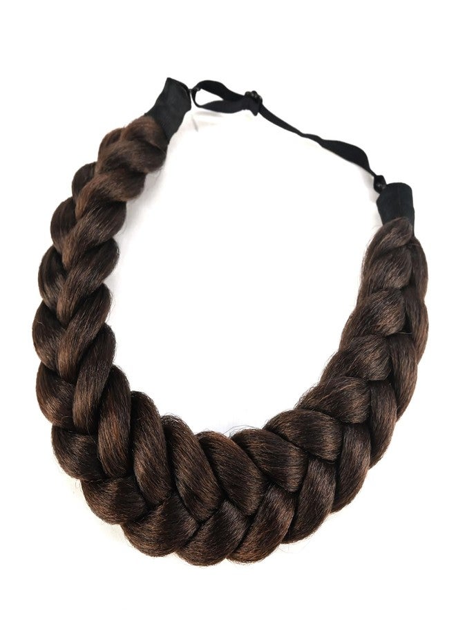 TOECWEGR Crimp And Fluffy Braided Headband 3 Strands Synthetic Hair Braid Fashion Chunky Wide Thick Elastic Braid Headbands Clothing Ladies Beauty - Image 4